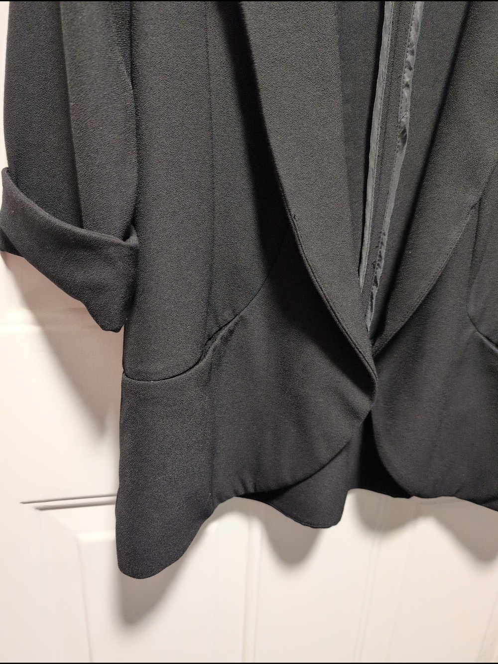 Dynamite Black Open Front Blazer - Picture 4 of 8